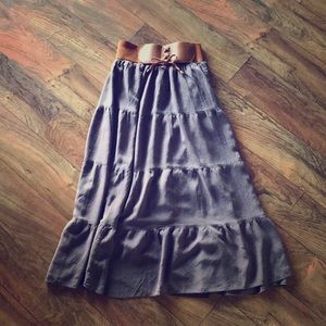 Magic Maxi Skirt - Brown- Size Medium